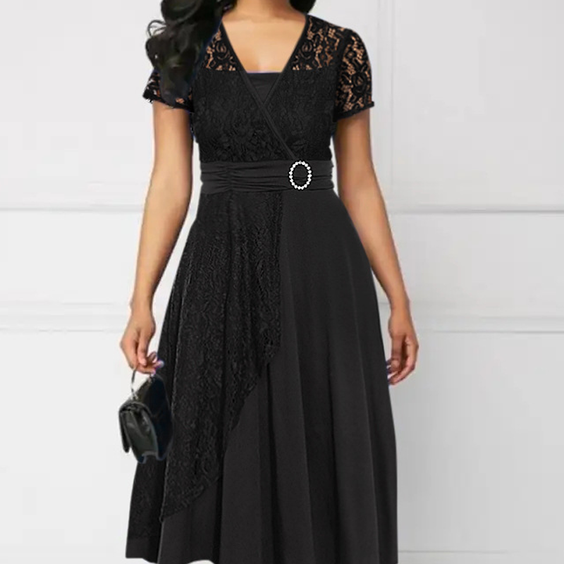 Ava | Kleid mit V-Ausschnitt und Taillenbetonung