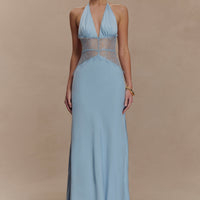 Agnes™ | Elegantes Maxikleid aus Satin und Spitze