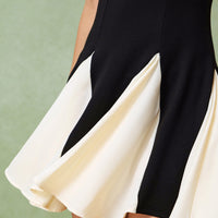 Zia | Schwarzes Slip-Minikleid