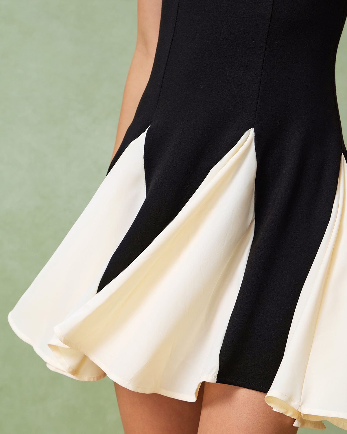 Zia | Schwarzes Slip-Minikleid