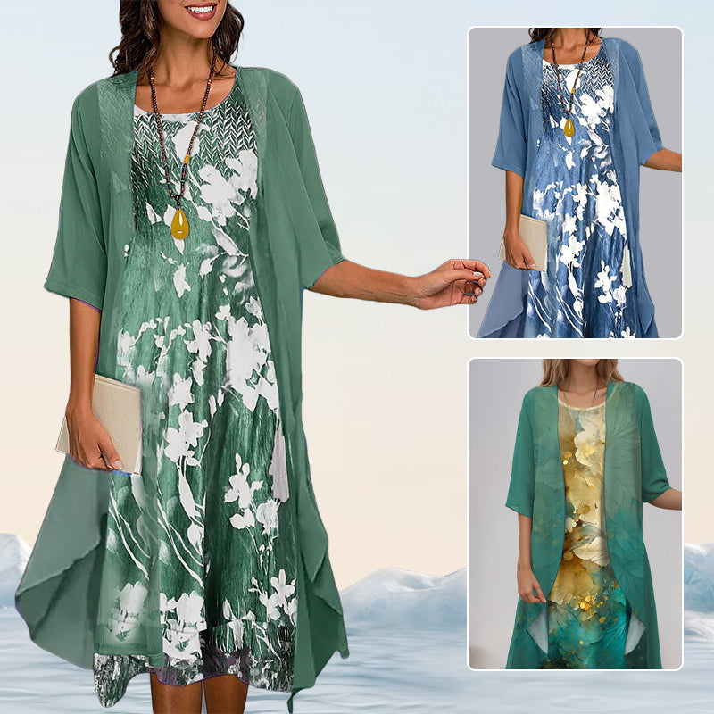 Dhara | Chic & bequem – Blusen- und Kleid-Ensemble