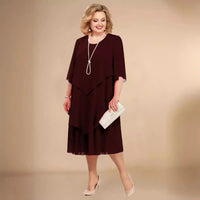 Hedy | Elegantes Plus Size Chiffon Kleid