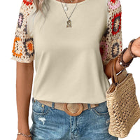 Meribeth | Häkel-Top mit Blumenmuster