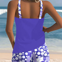 Sky | modisches Tankini-Set mit bedrucktem Boxer