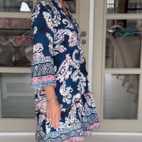 Demie | Lässiges Boho-Print-Kleid für Damen