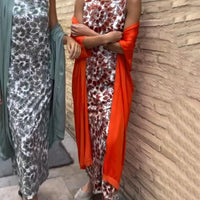 Vivina | Geblümtes Kleidungsstück & Kimono-Set