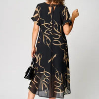 Analeia | luftiges Chiffonkleid in Plus-Size