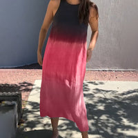 Tayla | Ombre ärmelloses Midikleid