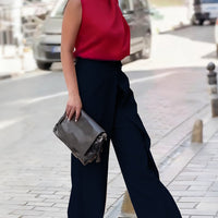 Rita | Asymmetrische Hose mit weitem Bein