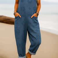 Mery | Strukturierter Blumen-Overall