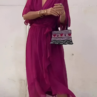 Phina | Zeitlosen Midikleid in Wickeloptik