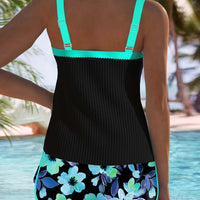 Laluna | Bequemer geblümter Tankini Combo