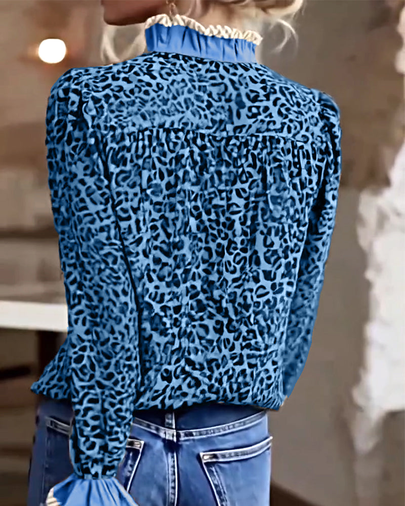 Jonah | Leopardenmuster Bluse