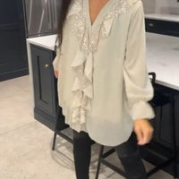 Aurora™ – Elegante Tunika mit Rüschen und Pailletten