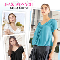 Quini | Lässige Bluse mit Rüschen
