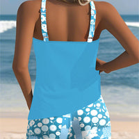 Sky | modisches Tankini-Set mit bedrucktem Boxer