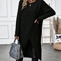 Kiara™ | Langes, Schlichtes Strickkleid für Damen