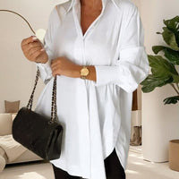 Selma | Luftiges Langarmhemd mit Schlitz