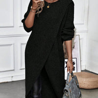 Kiara™ | Langes, Schlichtes Strickkleid für Damen