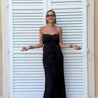 Ivy | femininer Kaftan mit fließendem Stoff und asymmetrischem Schnitt