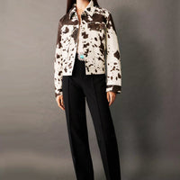 Lianora™ – Gemusterte Lederjacke