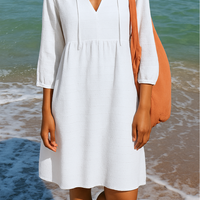 Mirja | Bohemian Style Minikleid mit Kordelzug