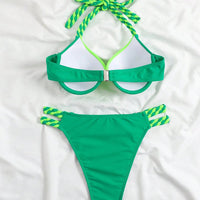 Levi | Colorblock-Halter-Bikini