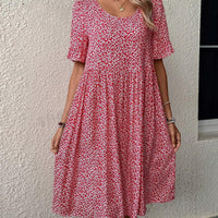 Janet | modisches geblümtes Midikleid für besondere Anlässe