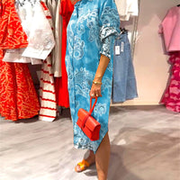 Alainy | Vibrierendes Midikleid mit Paisleymuster