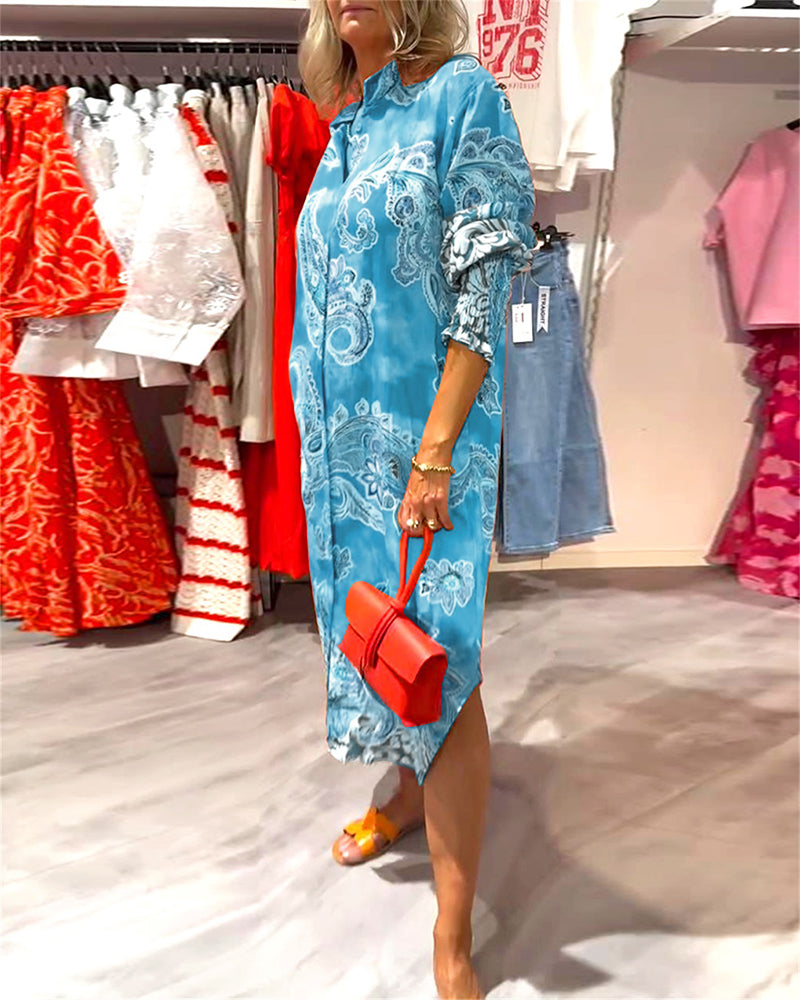 Alainy | Vibrierendes Midikleid mit Paisleymuster