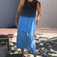 Tayla | Ombre ärmelloses Midikleid