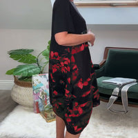 Norena | Patchwork-Kleid mit Blumenprint