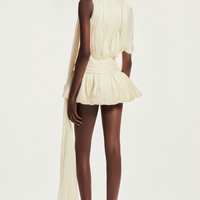 Cyriel | Drapiertes Minikleid mit Schleifenmuster