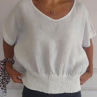 Nadia™ | Einfaches T-Shirt mit mittellangen Ärmeln