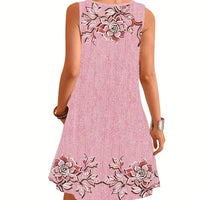 Lauren | zeitloses ärmelloses Kleid aus Kunstdenim für entspannte Tage