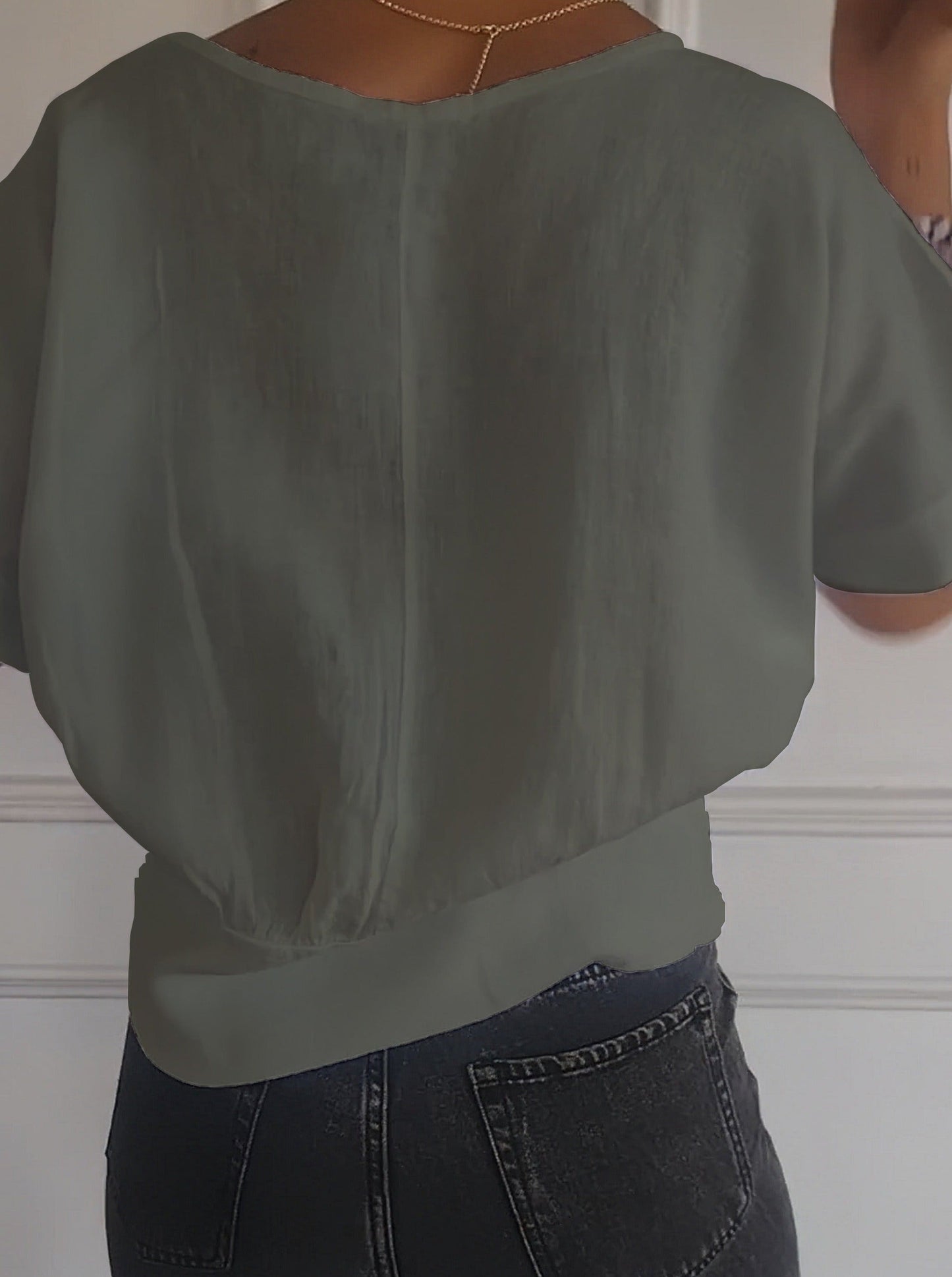 Nadia™ | Einfaches T-Shirt mit mittellangen Ärmeln