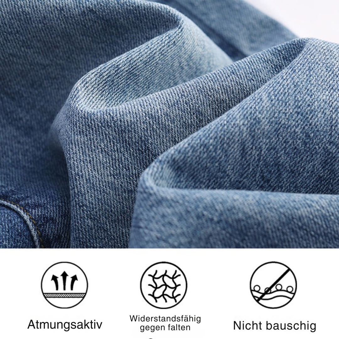 Theda | Gewaschene Stretch-Jeans