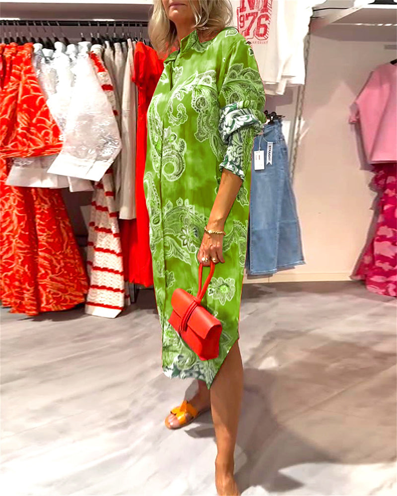 Alainy | Vibrierendes Midikleid mit Paisleymuster