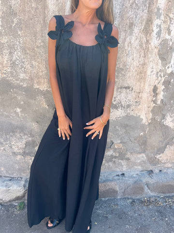 Jubilee | Feminines Kleid mit Blumendetail & U-Ausschnitt