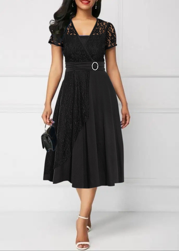 Ava | Kleid mit V-Ausschnitt und Taillenbetonung