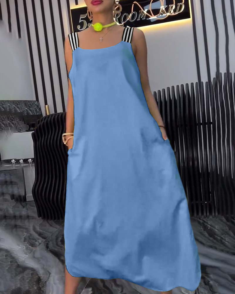 Zuri | Bequemes Kleid mit losem Schnitt und geteilten Trägern