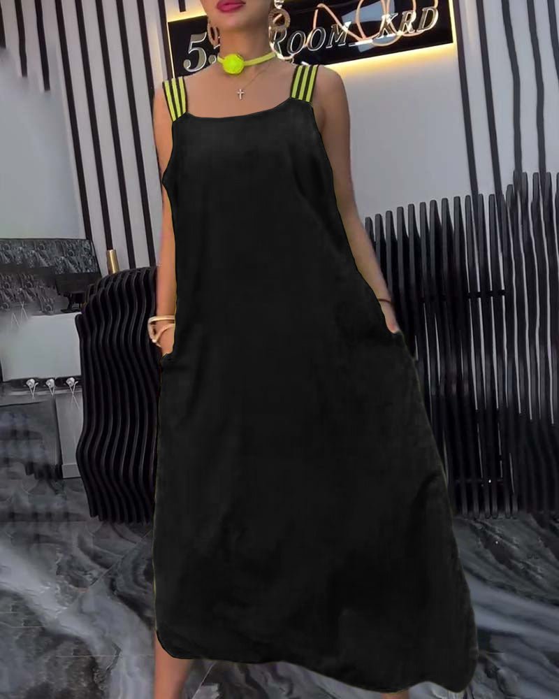 Zuri | Bequemes Kleid mit losem Schnitt und geteilten Trägern