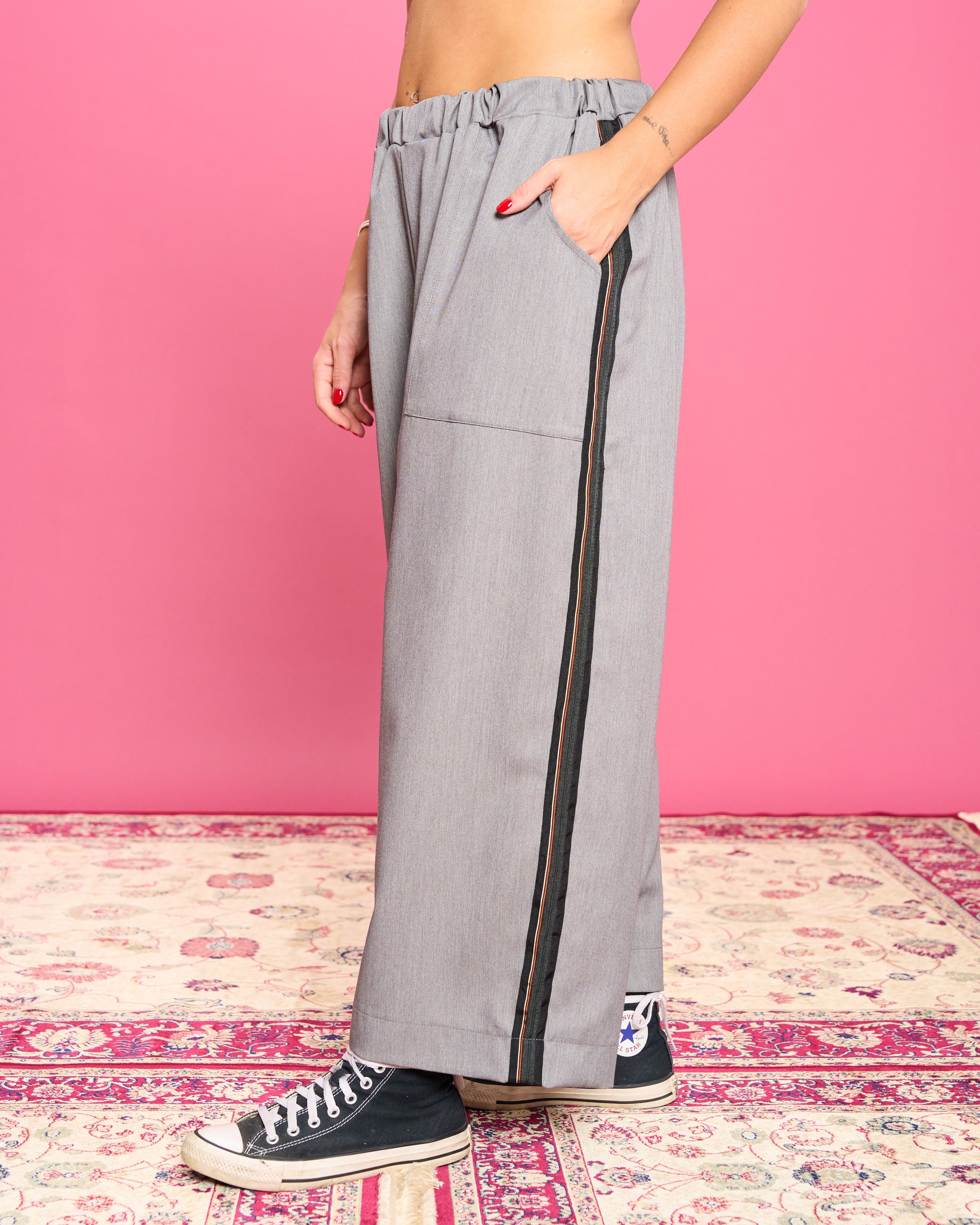 Cathie | Gerade Hose mit Seiteneinsatz