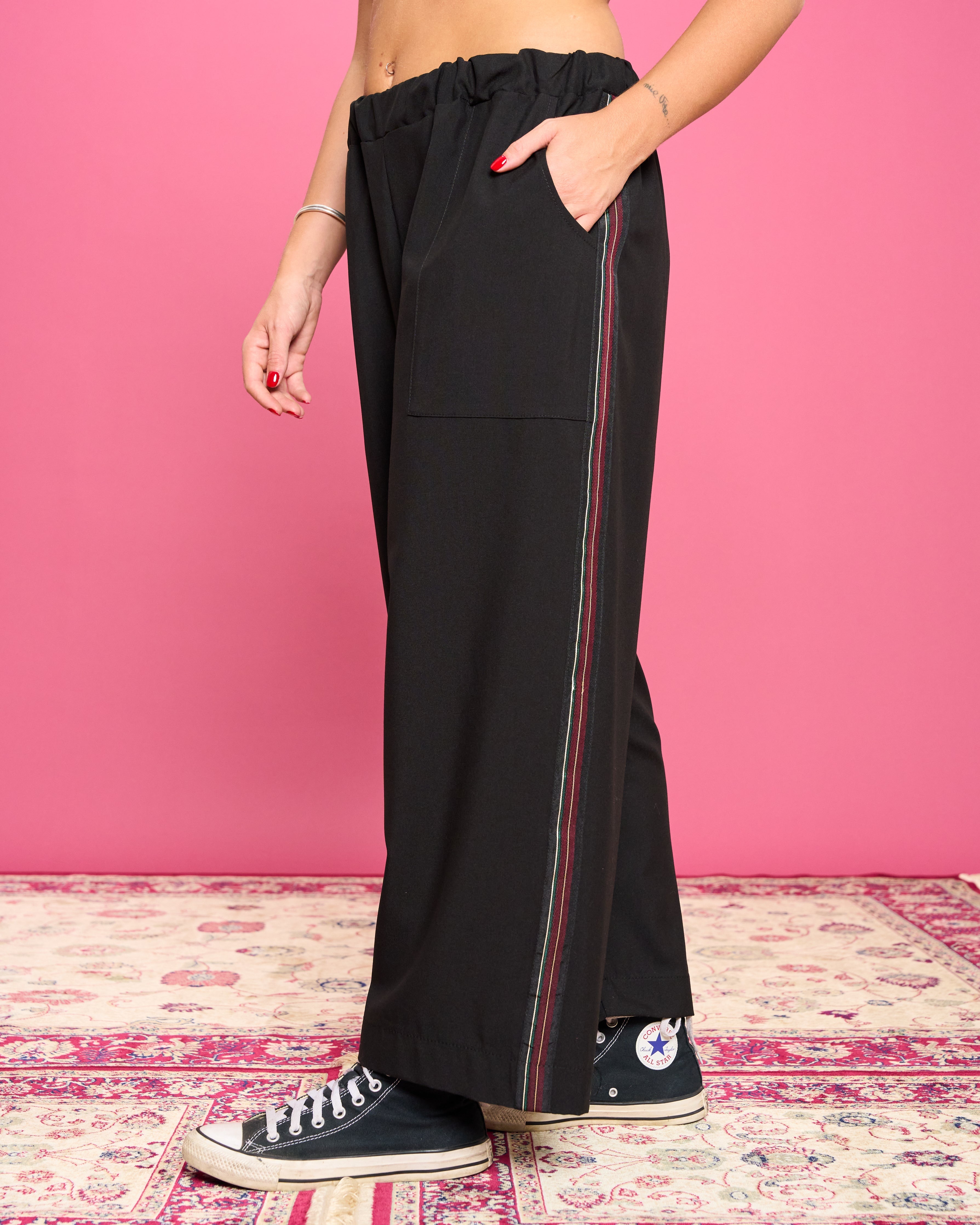 Cathie | Gerade Hose mit Seiteneinsatz