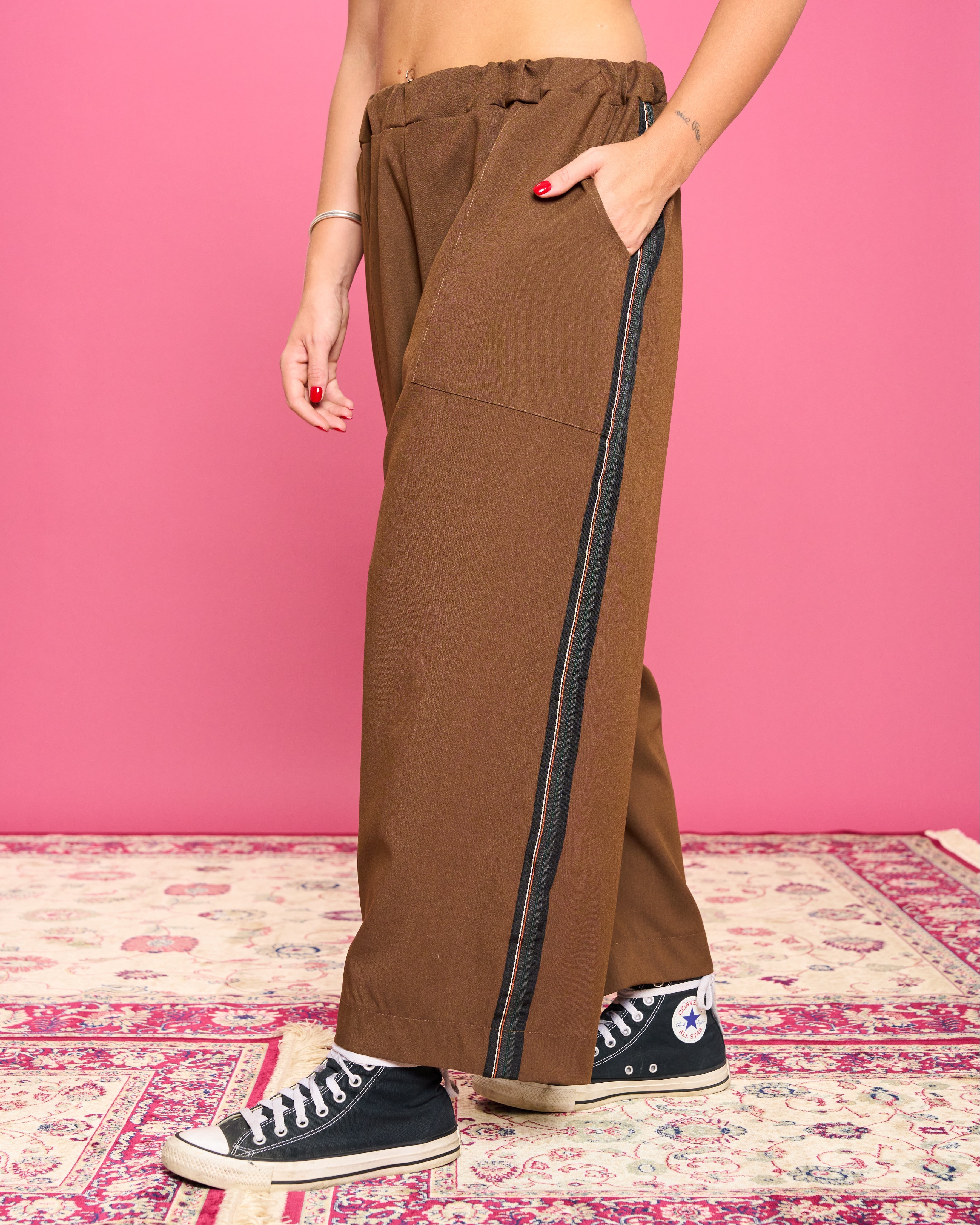 Cathie | Gerade Hose mit Seiteneinsatz