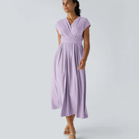 Ella | modisches Wickelkleid mit hoher Taille für Damen