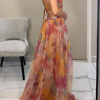 Flor | Luftiges geblümtes Maxikleid