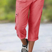 Harper | Lässige Cargohose mit halbhohem Bund und Bundfalten