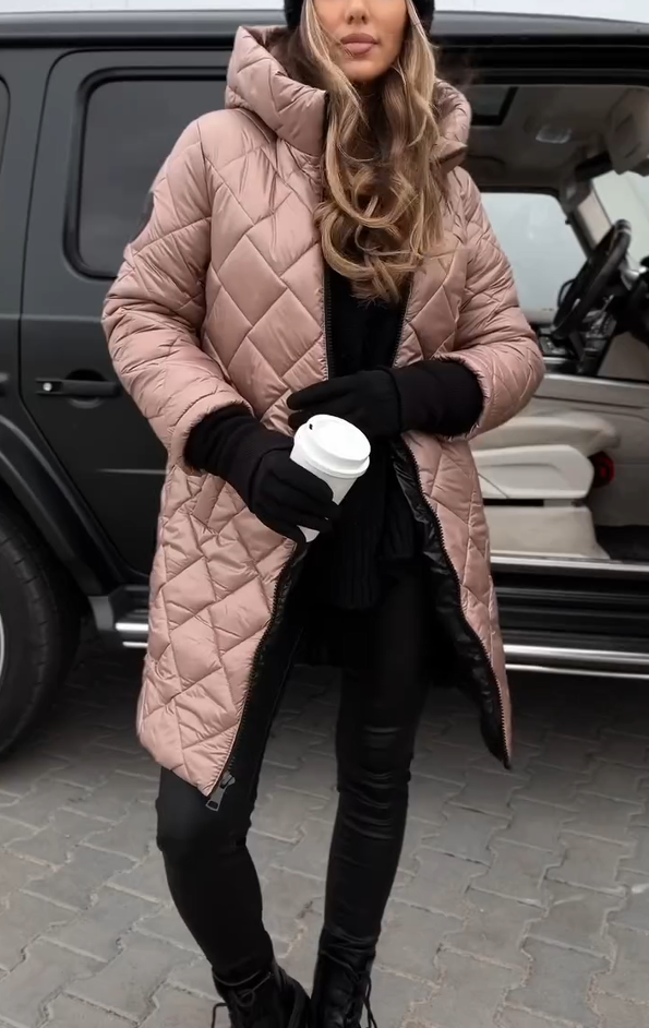 Labicea | Modische gesteppte Damenjacke mit Kapuze