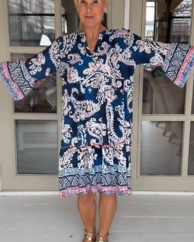 Demie | Lässiges Boho-Print-Kleid für Damen